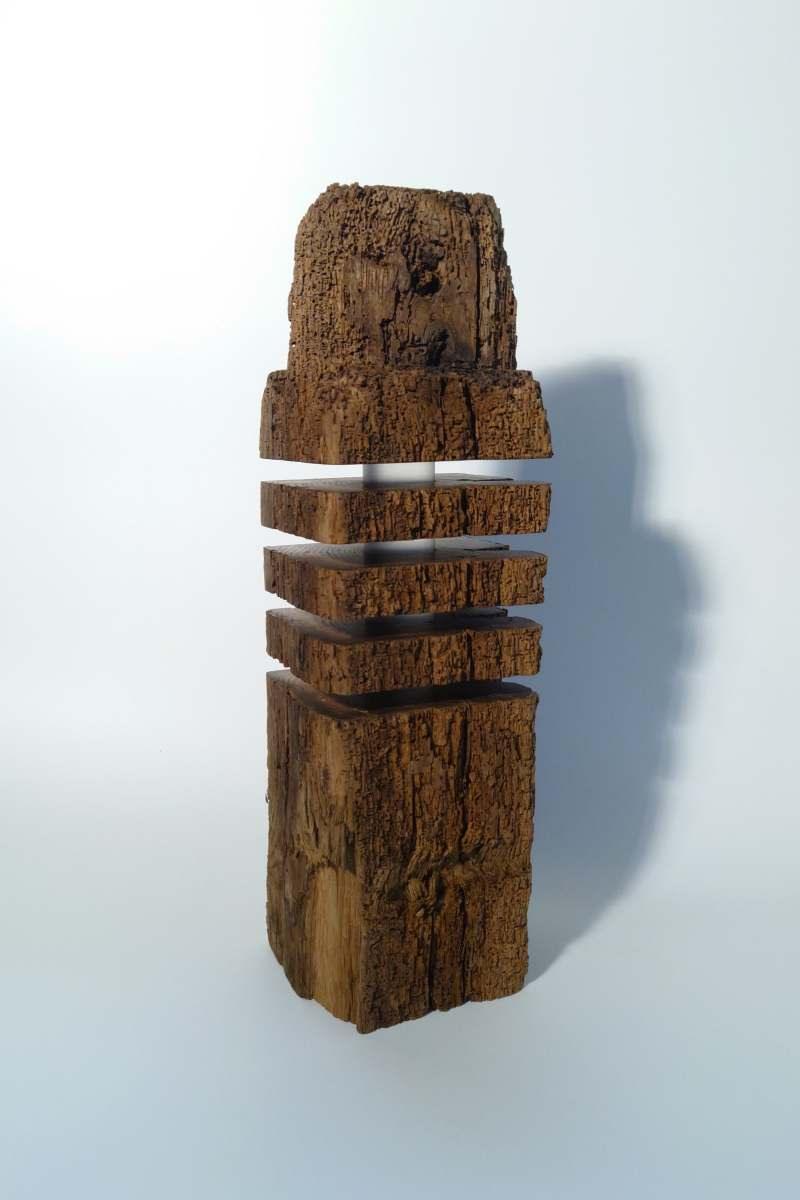 Torn Designer Floor Lamp made from Recycled Timber Framing – Handmade — Ansicht 12