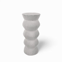 Jaro Vase aus Beton – Wasserdicht, hochfest & gerippt — Ansicht 4