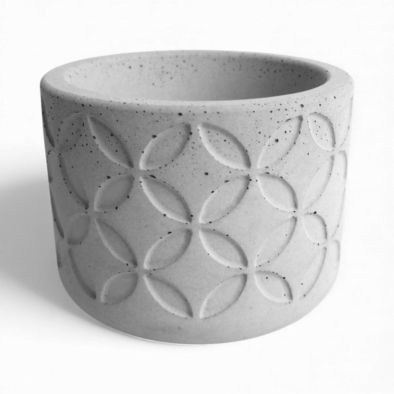 Olla Blumentopf aus Beton Ø 10 cm mit Filzfüßen — Handworkz