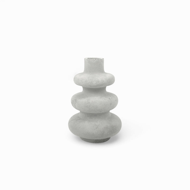 Pasu Vase aus Beton – Anthrazit, wasserdicht mit Filzfüßen — Handworkz