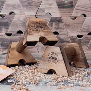 ATHLETTS wooden push-up handles – compact, ergonomic &amp; sustainable | For training on the go &amp; at home