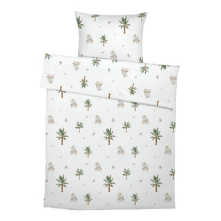 Elefanten und Palmen Premium Kinderbettwäsche – Handgemalt | OEKO‑Tex | Safari‑Ruhe