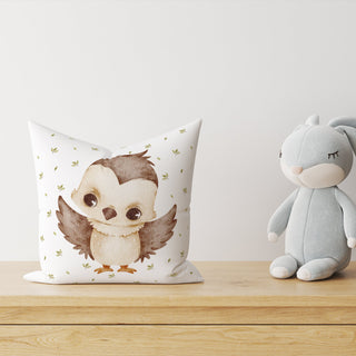 Dekokissen „Baby Falke“ – 40×40 cm | Ohne Füllung | Canvas‑Baumwolle