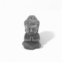 Byla Buddha Beton Figur Grau Anthrazit – Handworkz moderne Dekoskulptur — Ansicht 8