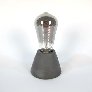 Fanal | Tischlampe aus Beton – Kegelförmiges Design | Hochfester Beton | Dimmbare LED-Kompatibilität