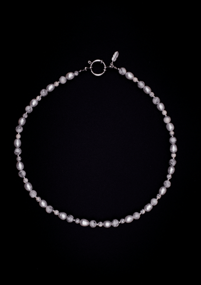 Marble Pearl Necklace – Natural & Freshwater Pearls handmade