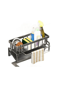 Kitchen Sink Drain Rack Organizer Abs Plastic Self-draining Sink Shelf Soap Sponge Holder Dishcloth Towel Rack Filter Basket — Ansicht 1