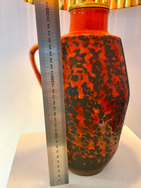 Fat Lava 70er Jahre Tischlampe von S.P. Gerz - mit Pop Weave Schirm — Ansicht 14