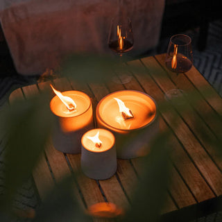 CLARUS | Dauerkerze für draußen | Nachhaltig & windresistent