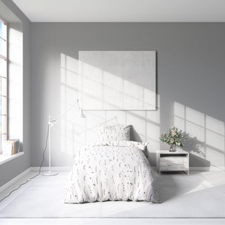 Wiesenblumen Bettwäsche – Minimalistisch | Natürlich | Atmungsaktiv