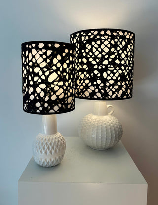 Seltene Jasba Tischlampe mit Japanschirm