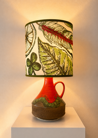 Duemler und Breiden Vasenlampe - Upcykling zu einer kabellosen Tischlampe mit LED Leuchtmittel aus original Vase der 70er Jahre - West Germany