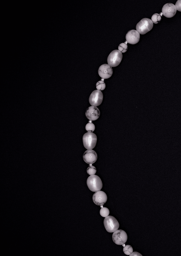 Marble Pearl Necklace – Natural & Freshwater Pearls handmade
