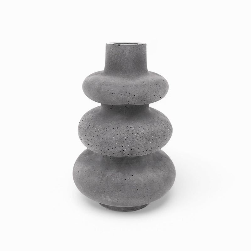 Pasu Vase aus Beton – Anthrazit, wasserdicht mit Filzfüßen — Ansicht 9