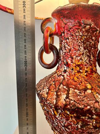 Brutalistische Fat Lava Lampe mit Drachenschirm