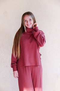 Aila Basic Pulli Cider – LENZING™ ECOVERO™ Rollkragen Damen — Ansicht 5