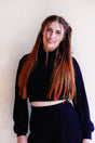 Aila Crop Pullover Black – Turtleneck made from LENZING™ Viscose