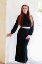Aila Comfy Pants Black – Nachhaltige Wohlfühlhose LENZING™ Viskose Hoher Bund
