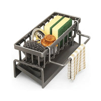 Kitchen Storage Rack Useful Self-draining Sink Shelf Sponge Holder Organizer Hanging Soap Basket Bathroom Cosmetic Shelf — Ansicht 1