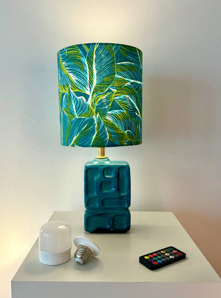 Lampe aus seltener DDR Design-Vase VEB Strehla