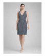 Laura Dress - Bouclé fabric, V-neck, EU-made
