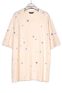 Starstyling Holo Dots Bigshirt – Holografische Punkte, Unisex Oversize — Ansicht 5