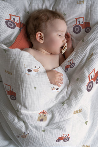 Sweet Farm Premium – Sommer auf dem Bauernhof | OEKO‑Tex Baumwolle | 135x200 cm