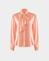 Bow-Tie-Bluse aus recyceltem PET-Polyester – elegant & nachhaltig — Ansicht 4