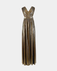 Kleid Lumière Plissé Metallic – Aline CELI Couture Damenkleid — Ansicht 2