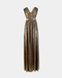 Kleid Lumière Plissé Metallic – Aline CELI Couture Damenkleid