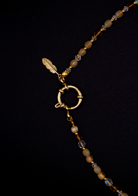 Sina Pearl Necklace – Natural Pearls, Miyuki & Swarovski handmade — Ansicht 1
