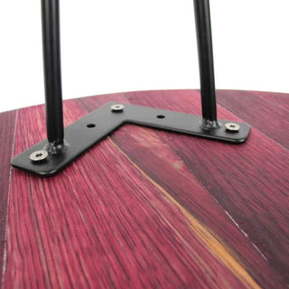 Couchtisch aus altem Weinfassdeckel Ø55cm "Valserrano" – Handgefertigt | Rustikal | Nachhaltig