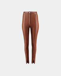 Pants Loren - Pineapple Leather Slim-Fit Vegan Elegant Women's Fashion — Ansicht 3