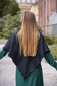 Nayala Poncho black – Organic cotton, elegant & versatile — Ansicht 5