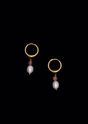 Kim Pearl Earrings – Freshwater Pearls | Handmade | Stainless Steel Hoops