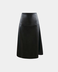 Midi skirt made of sustainable pineapple leather – Vegan – ALINE CELI — Ansicht 2