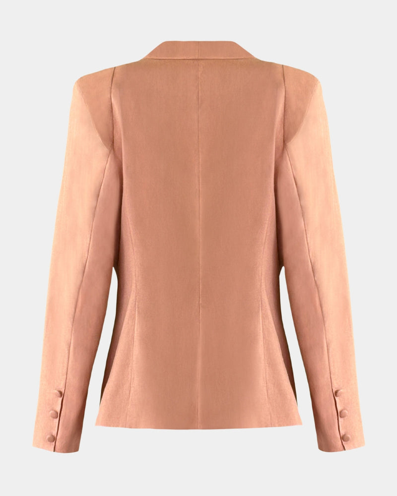 Women's Blazer in Organic Linen – Classic Tailoring | ALINE CELI — Ansicht 2