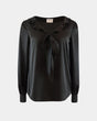 Blouse Sustainable Fabric Cher – Recycled Polyester, Bow Detail | Aline CELI
