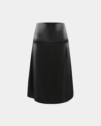 Midi skirt made of sustainable pineapple leather – Vegan – ALINE CELI — Ansicht 1