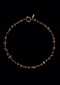 Pia Pearl Necklace – Natural Pearls & Swarovski | Handmade | Stainless Steel Clasp — Ansicht 1
