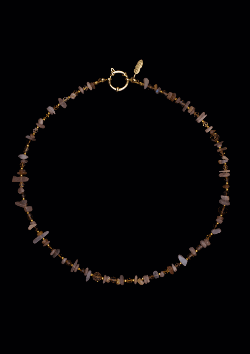 Pia Pearl Necklace – Natural Pearls & Swarovski | Handmade | Stainless Steel Clasp — Soorbeet