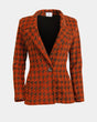 ALINE CELI Classic Tailoring Blazer Houndstooth Recycled Tailored