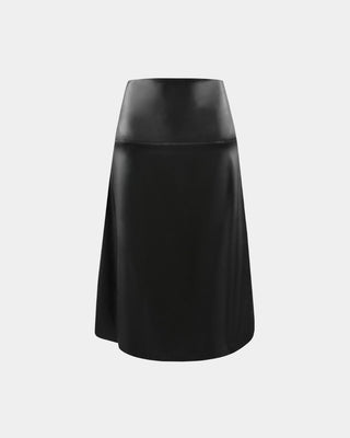 Rock aus nachhaltigem Ananasleder – Midi | Vegan | ALINE CELI