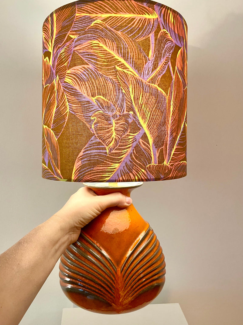 Upgecykelte Vasenlampe aus Cari Zalloni Vase von Fohr - West German Pottery — Ansicht 7