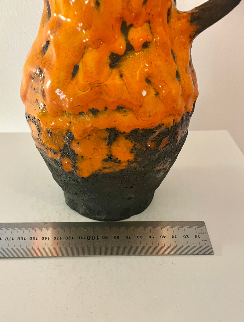 Kabellose Vasenlampe aus West German Pottery – Fat Lava Krug | Pop Weave Collection — Ansicht 15