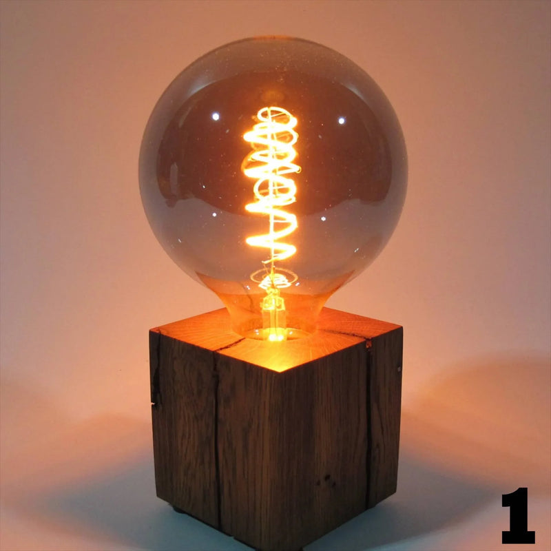 Skumring Bedside Lamp Oak Wood Handmade Dimmable — Ansicht 9