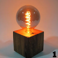 Skumring Bedside Lamp Oak Wood Handmade Dimmable — Ansicht 8