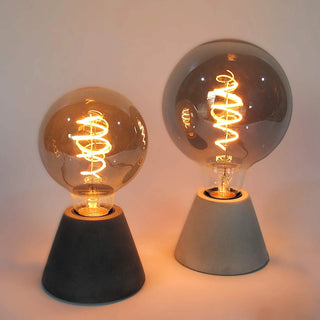 Fanal | Tischlampe aus Beton – Kegelförmiges Design | Hochfester Beton | Dimmbare LED-Kompatibilität