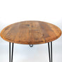 Whiskey Barrel Lid Coffee Table Ø60cm Handmade Oak Wood