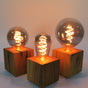 Skumring Nachttischlampe Eichenholz 10x10cm handgefertigt